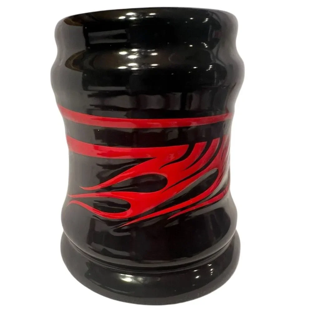 Harley Davidson Mug 14oz Ceramic Flame Graphic Y2K Biker Coffee Cup Vintage
